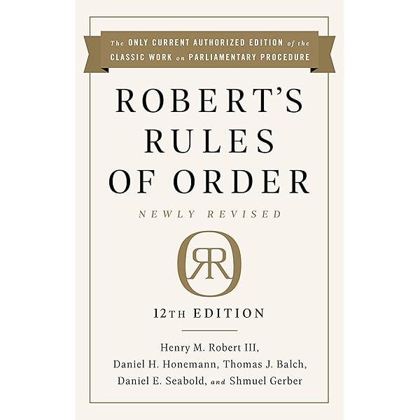 Robert's Rules of Order Newly Revised In Brief: Robert III, Henry